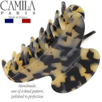 Camila Paris CP3057 French Hair Clip for Women, Ivory Tokyo, for Thick Hair for Long Curly Wavy Hair, Girls Hair Claw Clips Jaw, Styling Hair Accessories for Women, Strong Hold Grip, Made in France