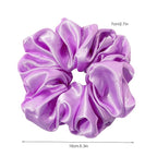 Scrunchies Hair Ties for Women - Big Silk Satin Scrunchie Exra Large Jumbo Gaint Oversized Cute Chiffon Scrunchy for Curl Thick Hair Ligas Para el Cabello De Mujer Hair Accessories Gift for Girls
