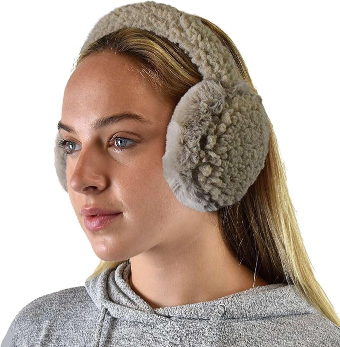 C.C Soft Winter Warm Adjustable Headband Ear Warmer Earmuffs