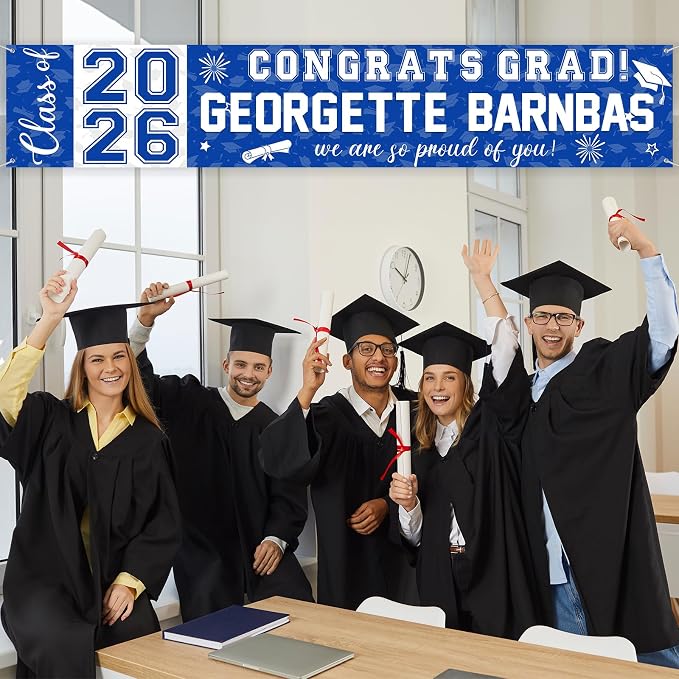 Graduation Congratulations Banner Decorations, Class of 2026 Personalized - Image 6