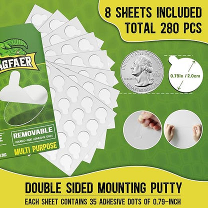 280 Pcs Double Sided Adhesive Dots, 0.79" Clear Removable Sticky Adhesive - Image 2
