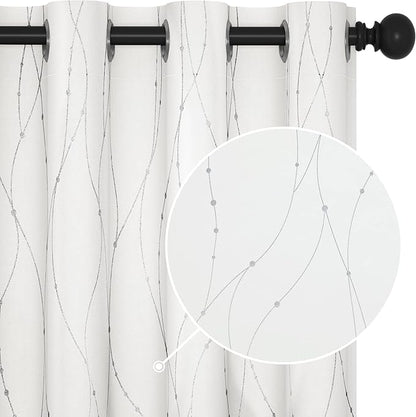 Deconovo White Curtains, Room Darkening Curtain, Thermal Insulated Noise by Unknown