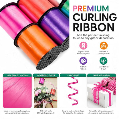 12 Roll 9000ft Curling Ribbons, 1/5 Inch Balloon String - Image 3
