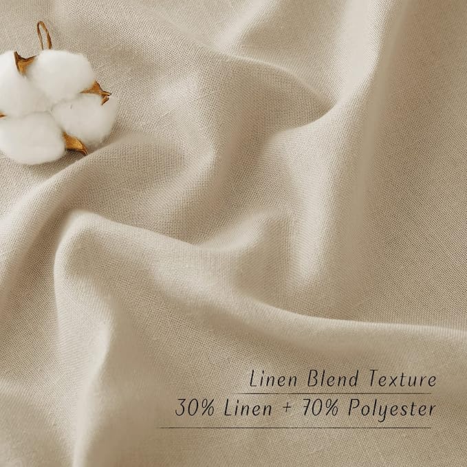 NICETOWN Rustic Linen 144 inch Long Curtains - Image 7
