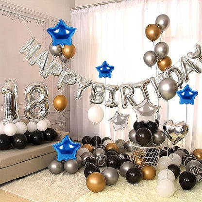 CANREVEL Happy Birthday Banner Decoration + 12Pcs Star Balloon, - Image 6
