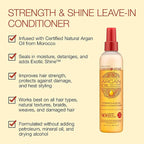 Creme of Nature Argan Oil Anti-Humidity Gloss & Shine Mist With Heat Protection, Leave-In Conditioner With Strengthening Protein