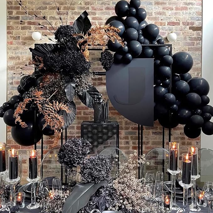 FOTIOMRG Black Balloons 12 inch, 50 Pack Black Party Balloons Good Quality - Image 7