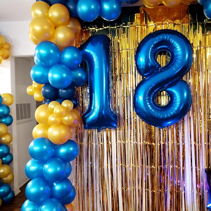 Number Balloons Dark Blue 28 Balloon 40 inch - Image 2