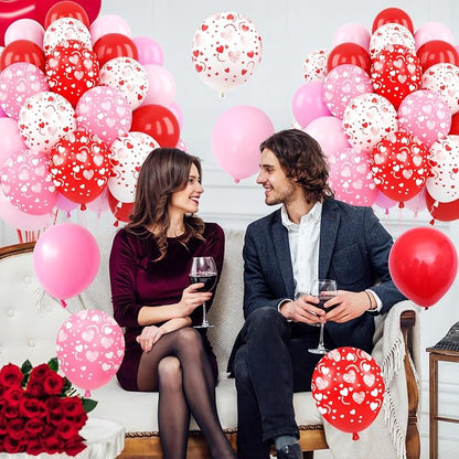 Red and Pink Balloons, for Valentine’s Day Wedding Engagement Anniversary Baby - Image 5