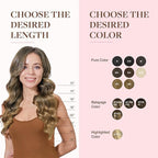 GOO GOO Clip in Hair Extensions Real Human Hair, Remy Human Hair Extensions Clip ins for Women, Natural Human Hair, 20inch 150g 9Pcs, 7 Bronde