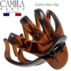 Camila Paris AD704 Small French Octopus Hair Clip for Women Thick Hair for Long Curly Wavy Hair, Girls Hair Claw Clips, Styling Big Claw Clip for Thick Hair, Strong Hold No Slip Grip, Made in France