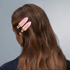 No Crease Creaseless No Bend Hair Clips For Styling Non Slip Flat Clips For Makeup Hair Accessories For Women,Pink Purple,12 PCS