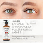 PURA D'OR 16.9 oz Organic Castor Oil (GLASS BOTTLE) Pure Cold-Pressed Hexane-Free USDA Certified – Lashes Brows Hair Scalp Skin – Botanical Moisturizer for Softness Strength Hydration Shine Radiance