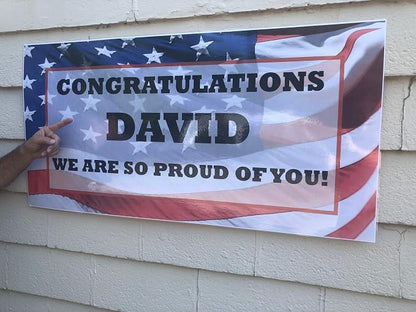 Personalized Welcome Home Military Banner - Image 2