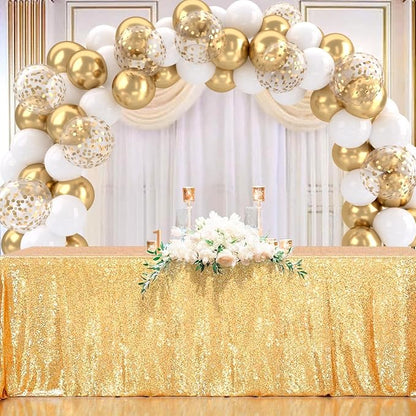 Patimate White and Gold Balloons Set - Image 5