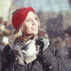 DRESHOW Knit Crochet Headband for Women Ear Warmer Soft Turban Stretch Warmer Headbands Winter Fashion Head Wrap