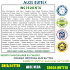 Total Activation Large 8 oz Hawaiian Aloe Vera Cream for Face, Moisturizer to use Day or Night, Anti Wrinkle Aloe Vera Lotion for Skin, Sunburn Relief, and Dry Skin