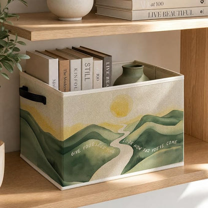 Boho Sunset Inspirational Classroom Storage Basket - Image 3