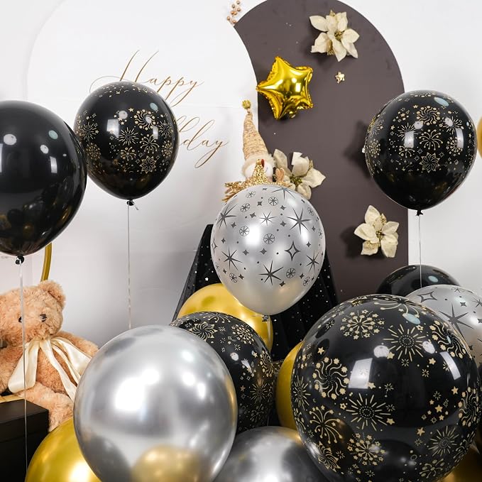 Black and Gold Balloons - Image 6