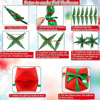 50Pcs Christmas Balloons Decorations Set - Image 6