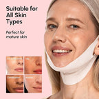 MAREE V Line Lifting Mask with PDRN Salmon DNA – Deep Collagen Face Mask for Women – Jawline Shaper Facial Masks with Retinol – Tightening & Firming Neck Lift Tape – Double Chin Strap for Face Lift