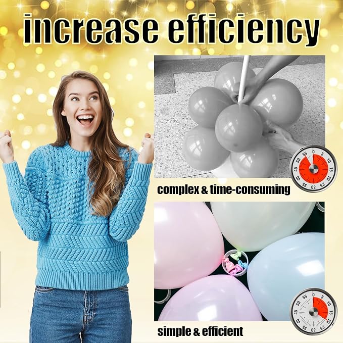 100pcs Ring Clips for Balloon Stand/Columns/Arches/Tower, Plastic Ties for Arch - Image 3
