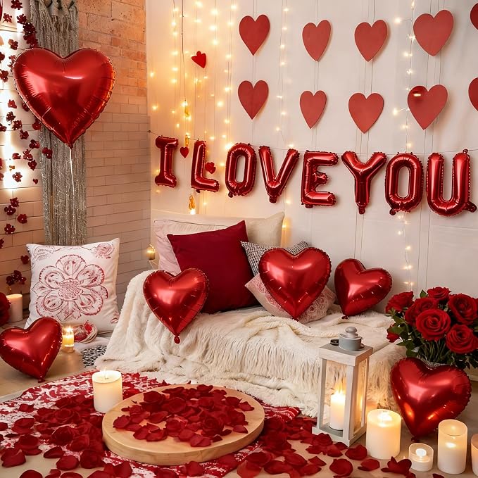 I Love You Balloons and Heart Balloons - Image 5