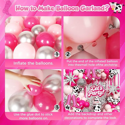 Cowgirl Garland Arch Kit 170Pcs - Image 3