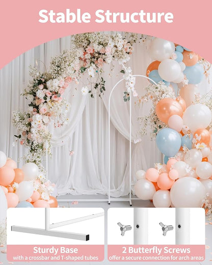 Pureegg Arch Backdrop Stand Set, 7.2 ft and 6 ft | Wedding, Baby Shower - Image 3