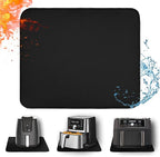 Heat Resistant Mat for Air Fryer, 15 x 18in Heat Resistant Mat for Countertop, Fireproof Silicone Countertop Protector Appliance Slider Hot pod for Air Fryer, Coffee Maker, Toaster, Oven (Black)