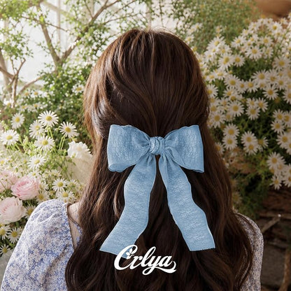 Blue Ruffle Ribbon, 1-1/2 Inch x 10 Yards Chiffon Silk Ribbons | Crinkle ribbon - Image 5