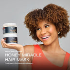tgin Honey Miracle Hair Mask for Natural, Dry, Curly Type 3c and 4c Hair - 12 oz - Deep Conditioner