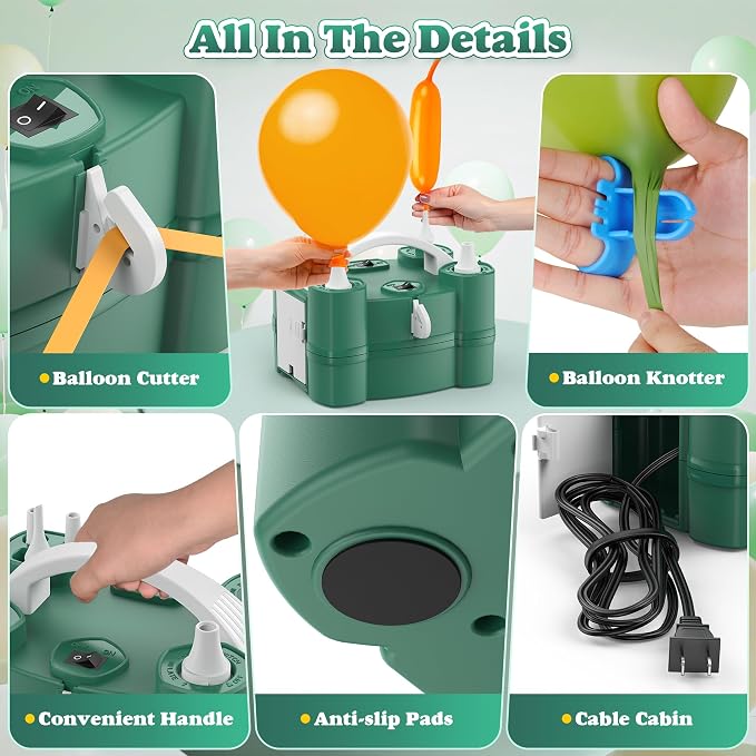 LooLaa Balloon Pump 4-in-1 Electric Balloon Inflator - Image 7