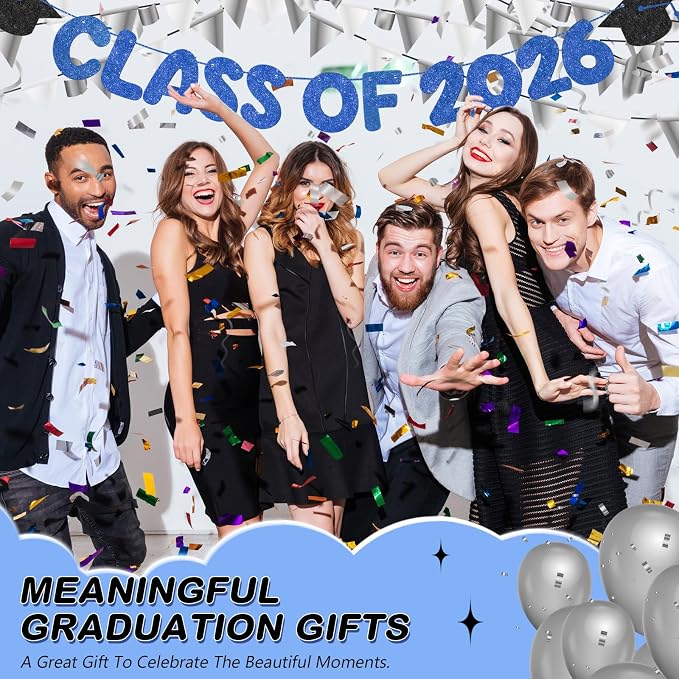 Fulmoon Congrats Grad Class of 2026 Banner Graduation Party Decor Class of 2026 - Image 6