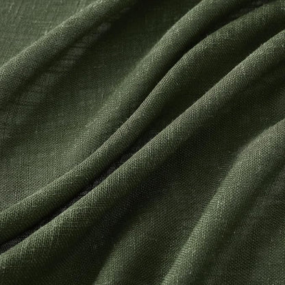 MIULEE Olive Green Linen Curtains 52x108 Inch Long - Image 4
