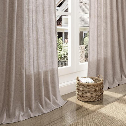 Extra Long Brownish Grey Curtains 2 Panels 102 Inches Long - Image 6