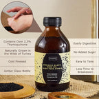 Organic Black Seed Oil 8.4 Fl Oz – 100% Turkish Cold-Pressed Nigella Sativa with 3X Thymoquinone – Pure Cumin Extract in Amber Glass Bottle for Immune, Hair, Skin & Overall Wellness