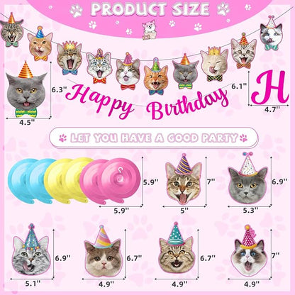 Cat Themed Birthday Party Decorations, Cat Birthday Decorations - Image 3