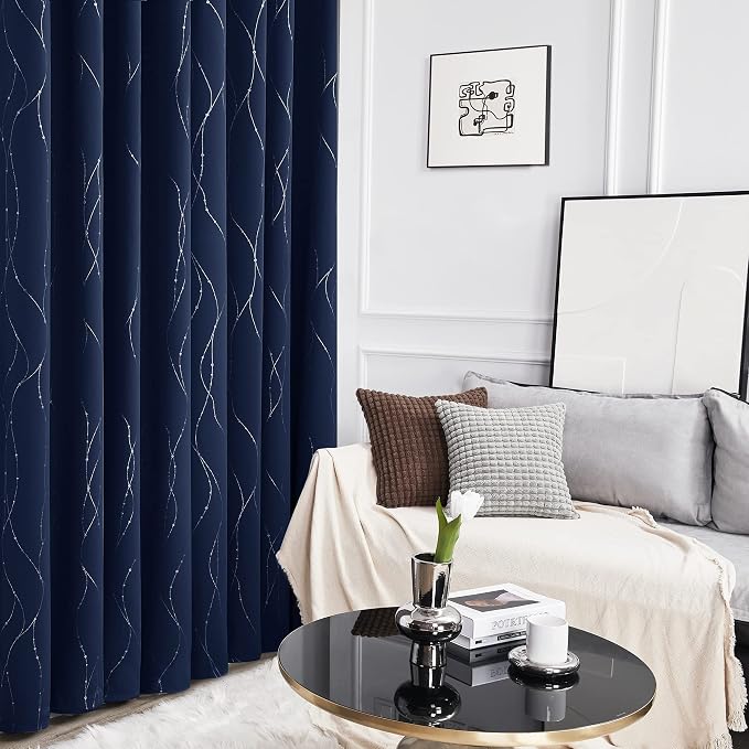 Deconovo Living Room Curtains 72 Inches Long, Thermal Insulated, Room Darkening - Image 5