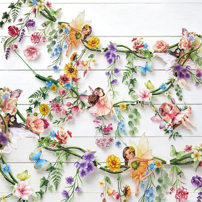 SUNBEAUTY 2PCS Wildflower Fairy Banner Garden Party Decorations 9.8 FT Reusable - Image 7
