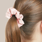 LILYSILK Silk Hair Scrunchies/Ties for Frizz & Breakage Prevention, 100% Mulberry, No Damage, Elastic ponytail Holders, 1Pc, Pale Pink