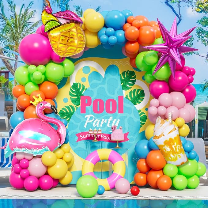 Hawaiian Balloon Arch Kit by Bonropin