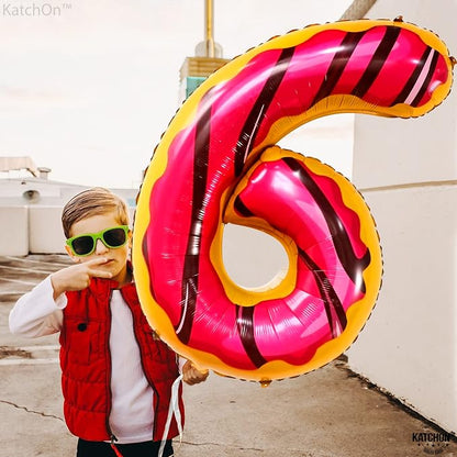 KatchOn, Giant Number 6 Donut Balloon - Image 2