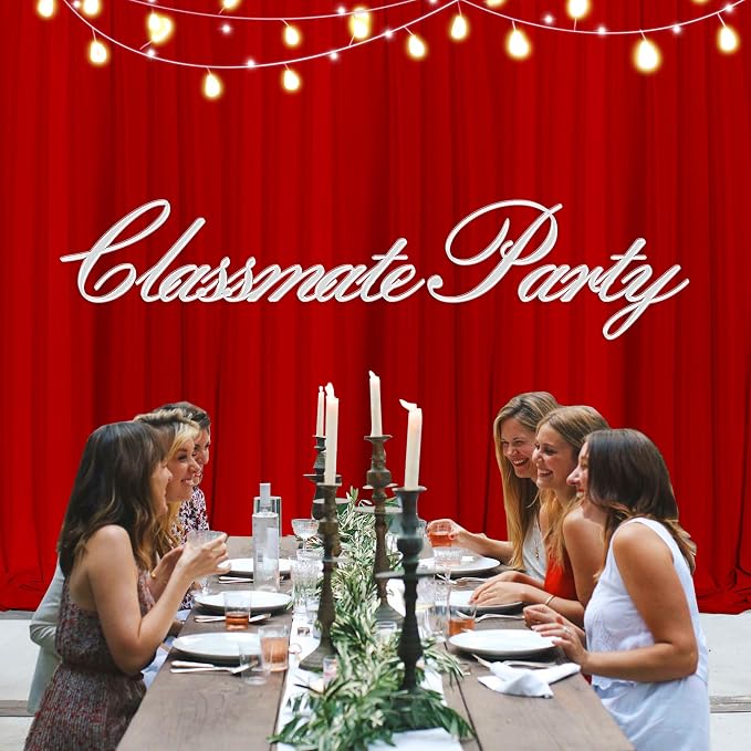 Red Backdrop Curtains for Party Christmas Day Wedding Ceremony Red Curtains - Image 3