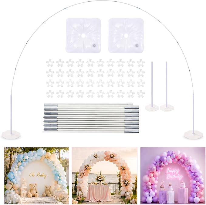 New Generation Balloon Arch Kit | Adjustable Balloon Arch Stand by Gnomdcer