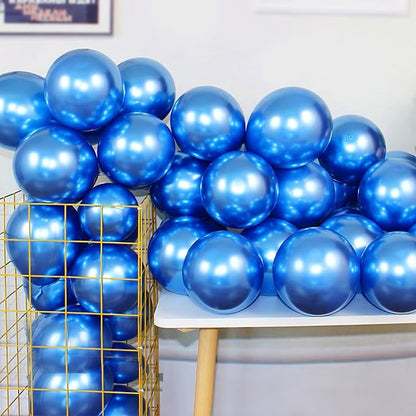 12 Inch 100 Pcs Latex Metallic Chrome Balloons Helium Shiny Thicken Balloons by COLORFULELVES