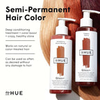 dpHUE Gloss+, Strawberry - 6.5 oz (8-12 Applications) - Semi-Permanent Hair Color & Conditioner - Lasts Up to Eight Washes - Paraben, SLS & SLES Sulfate Free - Vegan, Leaping Bunny Certified