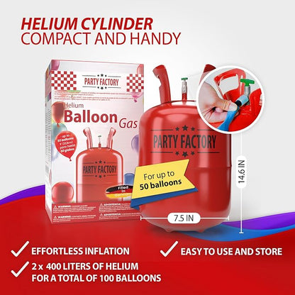 Party Factory – 2x Helium Tank - Image 4