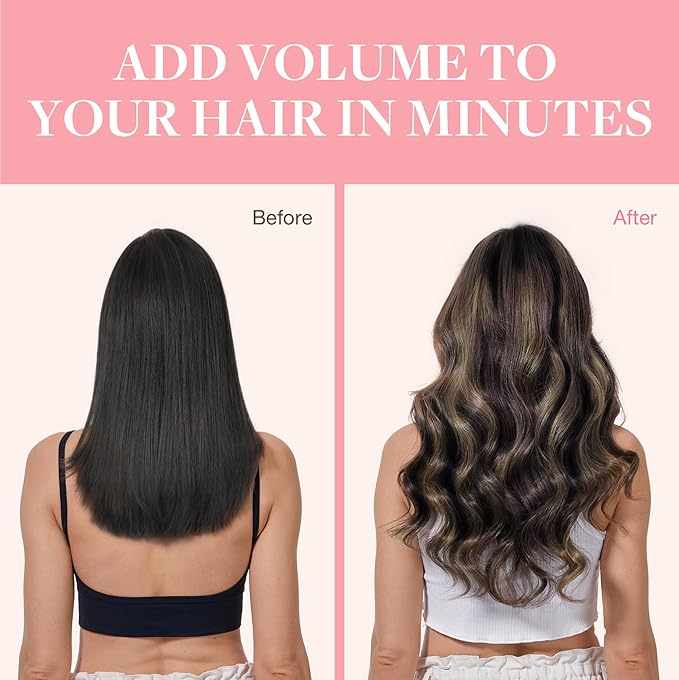 GOO GOO Clip in Hair Extensions Real Human Hair, Remy Human Hair Extensions Clip ins for Women, Natural Human Hair, 14inch 120g 7Pcs, 1B/16/1B Balayage Natural Black to Light Blonde