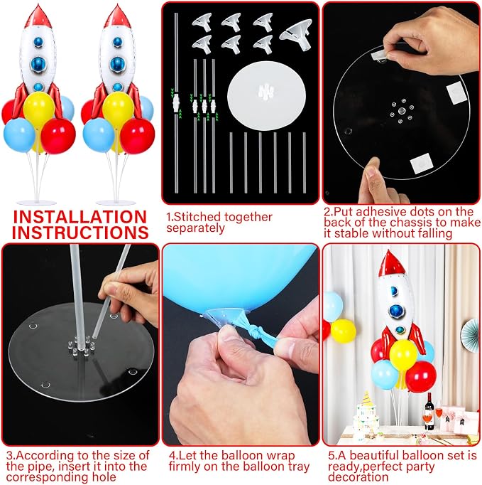 4 Sets Toy Inspired Themed Party Balloons Stand Kit - Image 3